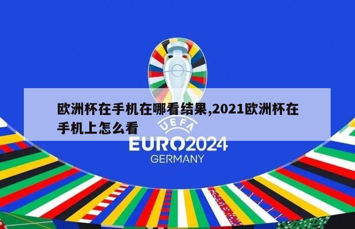 欧洲杯在手机在哪看结果,2021欧洲杯在手机上怎么看